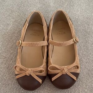 Janie and Jack Brown and Tan Dress Shoes, size 8